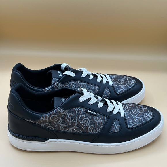 Coach Clip Court sneakers Mens Monogram Print In Casual Sneaker Size 13 In Black main image 5